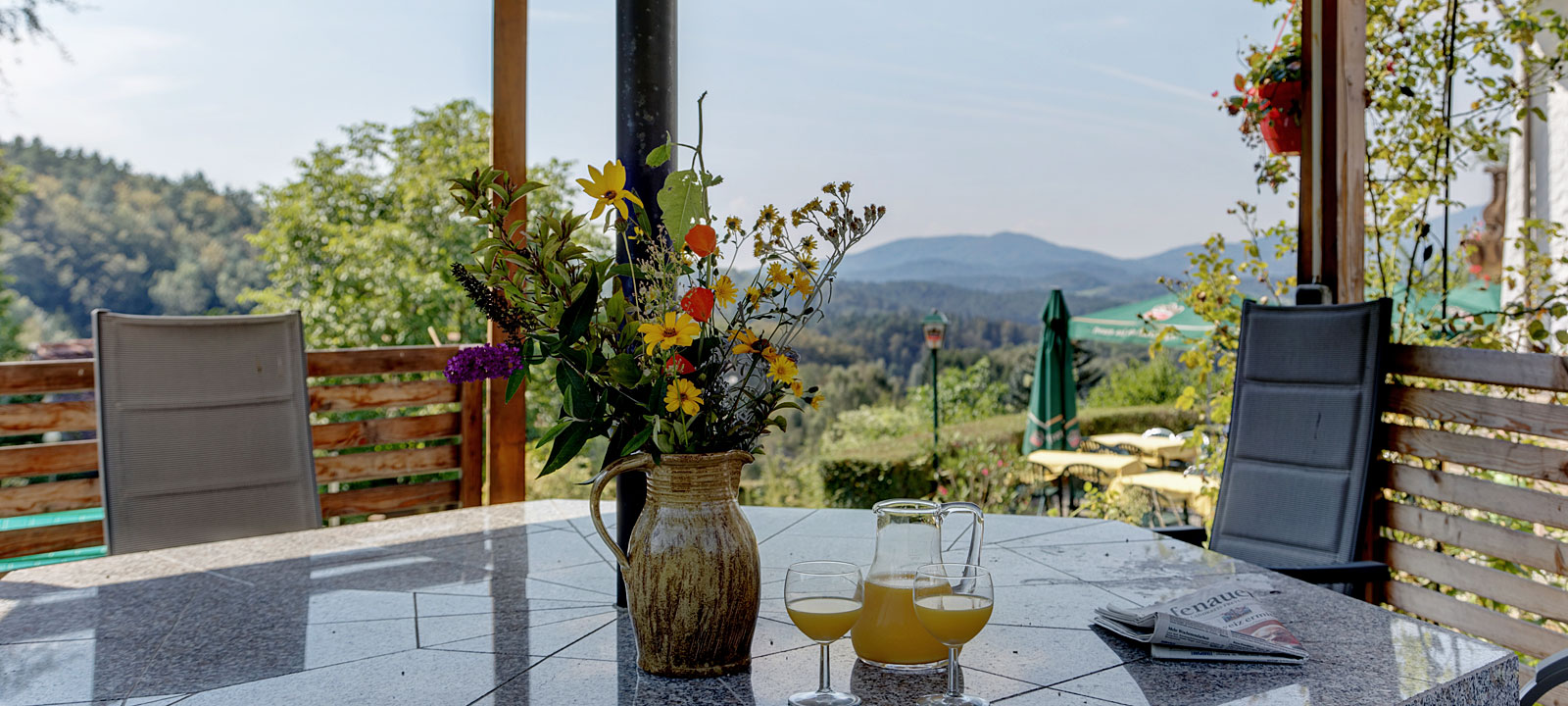 herrliche Aussicht - Pension in Bayern